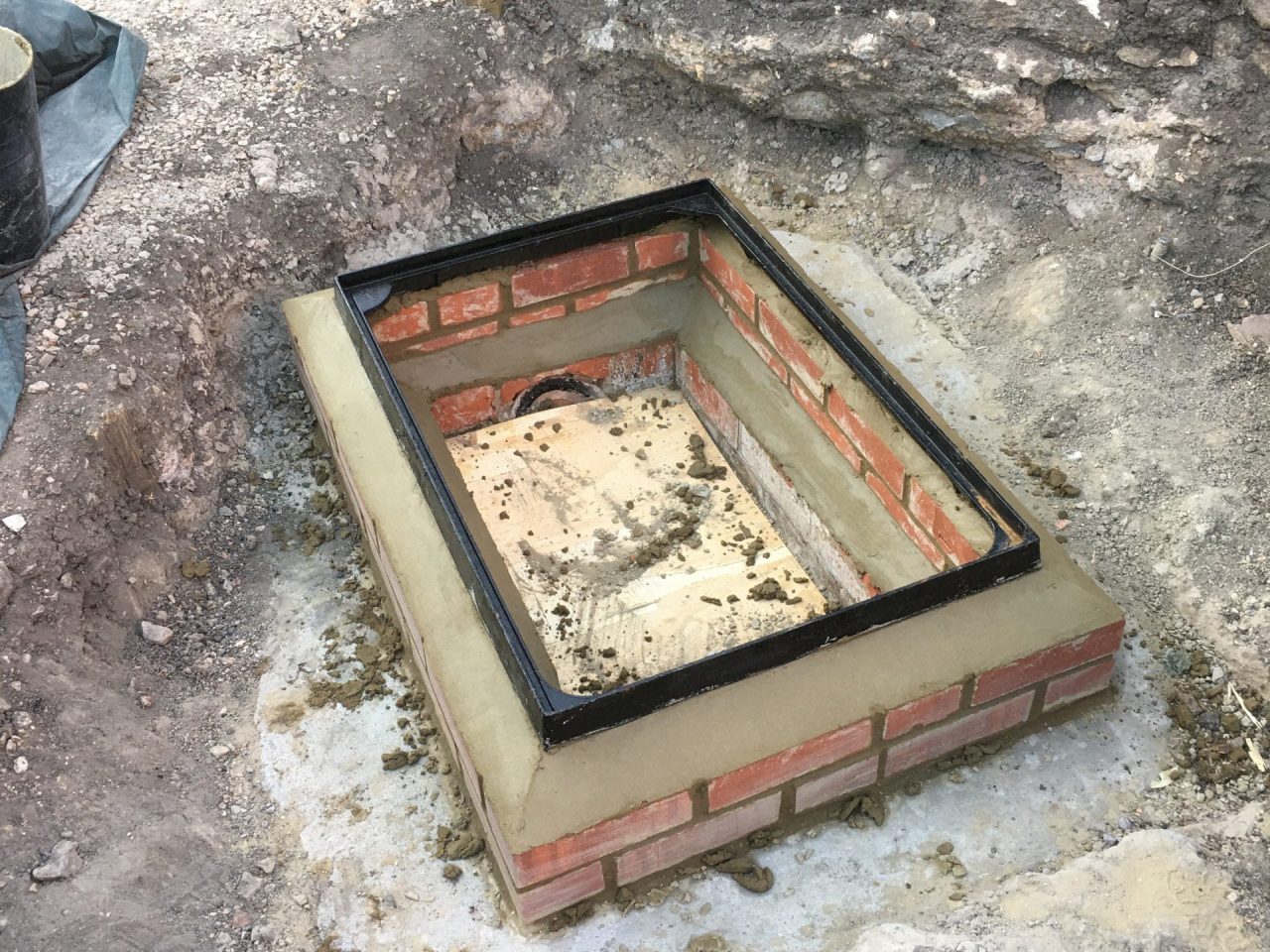 New man hole built to the required height